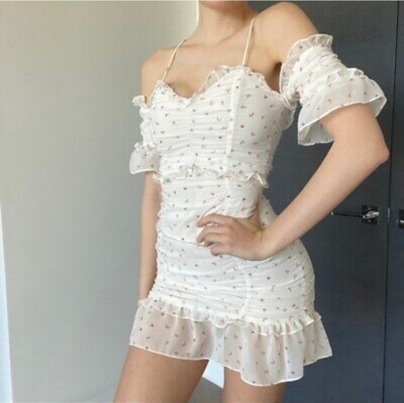 🍋For Love & Lemons LA BROOKE COCKTAIL DRESS - Picture 15 of 16